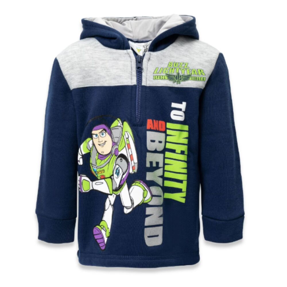 Disney Pixar Toy Story Buzz Lightyear Fleece Half Zip Hoodie - 6T